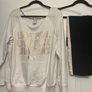 Victoria’s Secret pink outfit